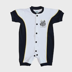 Macacão Infantil Torcida Baby Santos Escudo - Foto 1