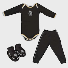 Kit Infantil Torcida Baby Santos 3 Peças - Foto 1