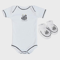 Kit Infantil Torcida Baby Santos 2 Peças - Foto 1