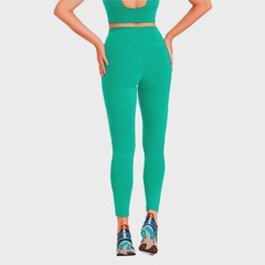 Calça Legging Feminina Caju Brasil Nz Butt Lift Verde Salvia Fitness - Foto 2