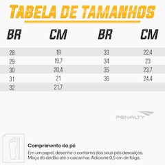 Chuteira Futsal Infantil Penalty Fúria Y-4 - Foto 4