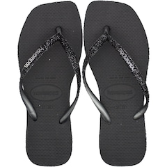 Chinelo de Dedo Feminino Havaianas Slim Square Sparkle Glitter - Foto 1