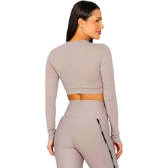 Blusa Cropped Feminina Run More Highlines - Foto 2