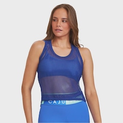 Camiseta Regata Feminina Caju Brasil Fitness Academia - - Foto 1