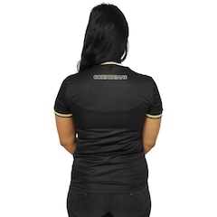Camisa Baby Look do Corinthians Símbolo Gold Coimbra Feminina - Foto 4