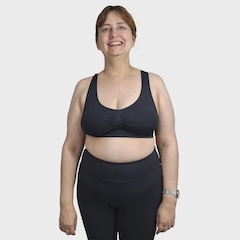 Top Fitness Feminino Selene Nadador sem Costura Plus Size - Foto 1