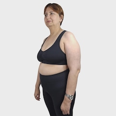 Top Fitness Feminino Selene Nadador sem Costura Plus Size - Foto 2