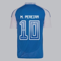 Camisa do Cruzeiro adidas I 2025 10 M. Pereira Masculina - Foto 1