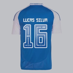 Camisa do Cruzeiro adidas I 2025 16 Lucas Silva Masculina - Foto 1