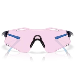 Óculos de Sol Unissex Oakley Cybr Zero Polished Navy Prizm Low Light - Foto 3