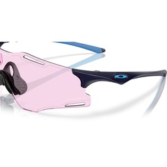 Óculos de Sol Unissex Oakley Cybr Zero Polished Navy Prizm Low Light - Foto 5