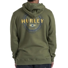 Blusão de Moletom Masculino  Hurley Canguru Retro Waves - Foto 2