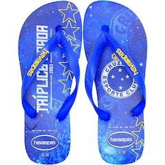 Chinelo Havaianas Top Times Cruzeiro Unissex - Foto 1