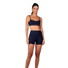 Shorts Alto Giro Clássica Bolsos Feminina - Foto 3