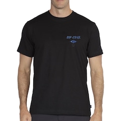 Camiseta Masculina Rip Curl Fade Out Icon Art Big - Foto 1