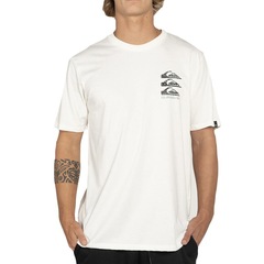 Camiseta Masculina Quiksilver Vertical Logos - Foto 1