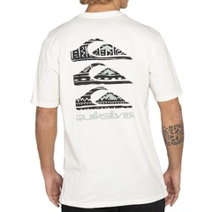 Camiseta Masculina Quiksilver Vertical Logos - Foto 2