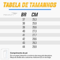 Chuteira de Society Adulto Penalty Se7e Locker Y-2 - Foto 4