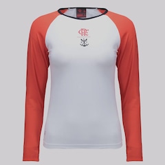Camisa do Flamengo Manga Longa Plaga Futfanatics Feminina - Foto 1