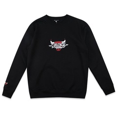 Blusão de Moletom Masculino New Era Chicago Bulls NBA Core Street - Foto 1