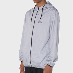 Jaqueta Corta Vento Masculina Oakley Windbreaker II Heather Grey - Foto 2