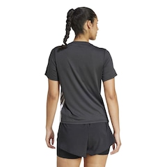 Camiseta Adidas MC Train Essentials 3 Stripes Feminino - Foto 2