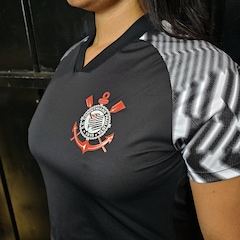 Camisa Baby Look do Corinthians Lines Bomache Feminina - Foto 3