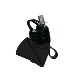 Garrafa de Silicone Gold SportsTracker Retrátil Dobrável 500ml - Foto 2