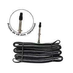 Par Câmara de ar Kenda 700 x 18/23 bico fino 48 mm removível - Foto 2