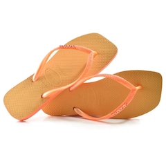 Chinelo Havaianas Slim Square Sparkle Feminino - Foto 1