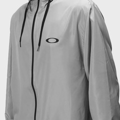 Jaqueta Corta Vento Masculina Oakley Essential Windbreaker Stone Grey - Foto 3