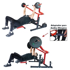 Supino Articulado Reto Inclinado Banco Musculação Yangfit - Foto 3