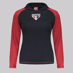 Camisa do São Paulo Manga Longa Laçado Braziline Feminina - Foto 1