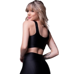Top Fitness New Zig 3D Vekyo com Bojo Removível Feminino - Foto 2