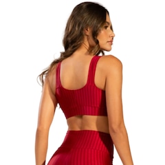 Top Fitness New Zig 3D Vekyo com Bojo Removível Feminino - Foto 2