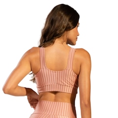 Top Fitness New Zig 3D Vekyo com Bojo Removível Feminino - Foto 2