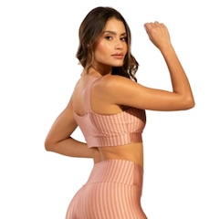 Top Fitness New Zig 3D Vekyo com Bojo Removível Feminino - Foto 3