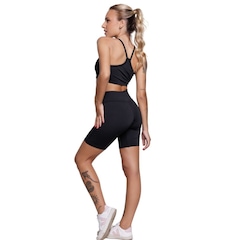 Conjunto Top Alça Fina e Bermudinha Suplex Vekyo - Foto 2