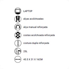 Mochila Unissex Mormaii Poliéster Reforçada 25 litros - Foto 5