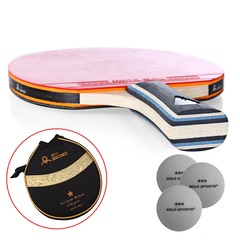 Kit Tênis de Mesa Boli -1 Raq 1 Estrela bolsa e 3 bolas - Gold Sports - Foto 2