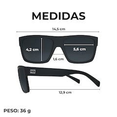 Óculos de sol Unissex HB Would 2.0 matte black - Foto 4