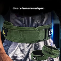 Cinturão Para Levantamento Agachamento de Peso Gold Sports Power-Ajustável - Foto 4