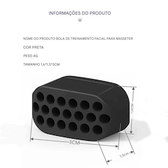Bloco Exercitador Gold Sports De Treinamento Muscular Facial - Foto 2