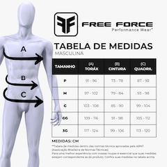 Calça Bretelle de Ciclismo Free Force Classic Invert Masculina - Foto 6