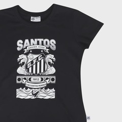 Camiseta Feminina Surf Center Santos Nascer, Viver e No Santos Morrer - Foto 3