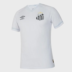 Camisa Masculina do Santos Oficial 1 2025 Jogador Umbro - Foto 2