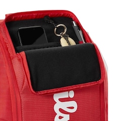 Mochila de Tênis Wilson Super Tour Red 49 Litros - Foto 3