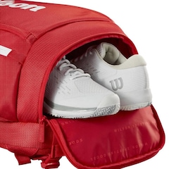 Mochila de Tênis Wilson Super Tour Red 49 Litros - Foto 4