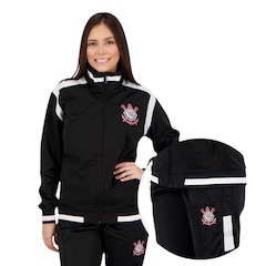 Agasalho Conjunto Jaqueta Calça Feminino Corinthians Trilobal SPR - Foto 2