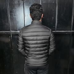 Jaqueta Puffer do Corinthians All Black Masculina - Foto 5